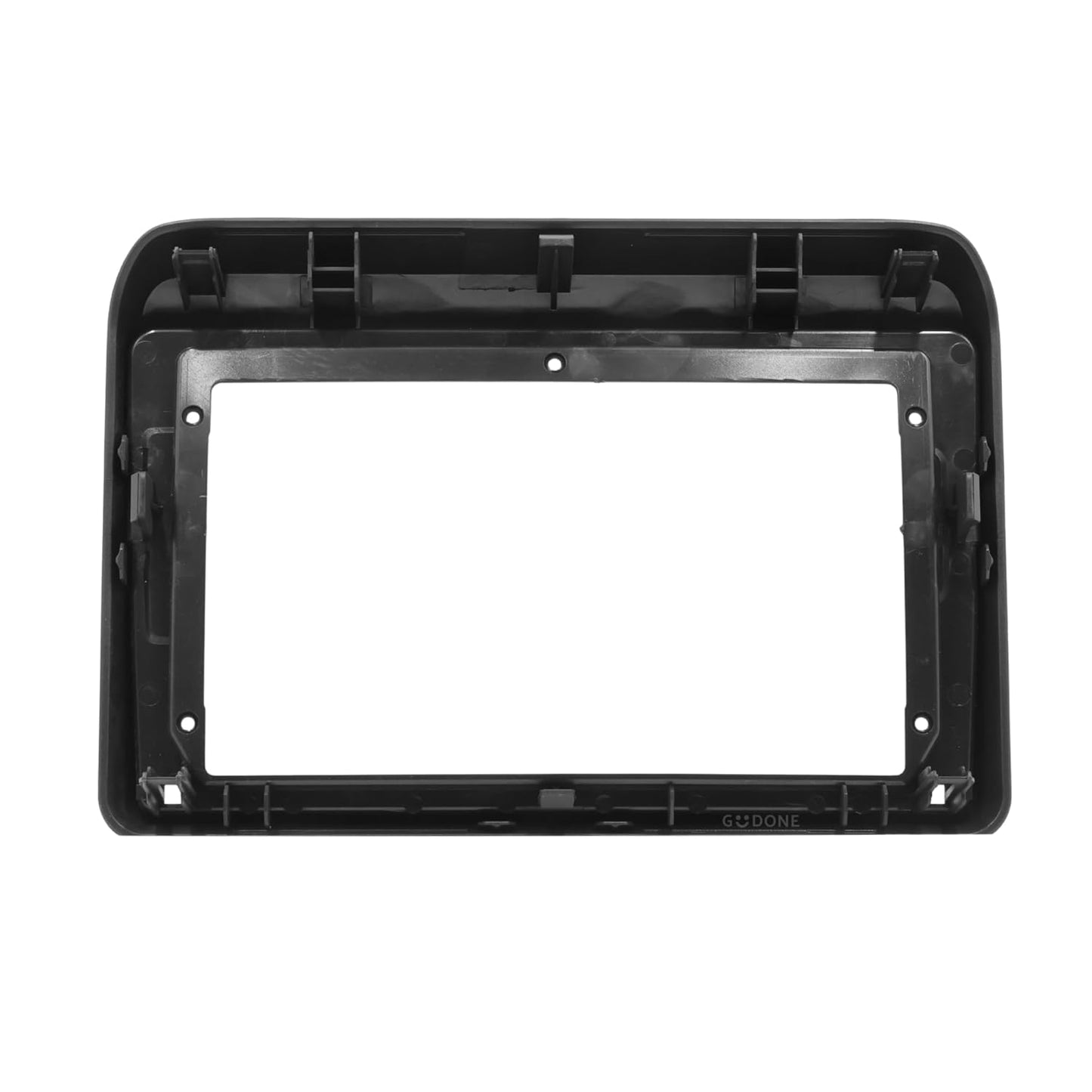 Black plastic frame on a white background