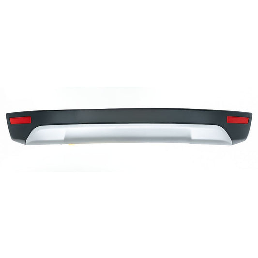Car spoiler with red lights on a white background