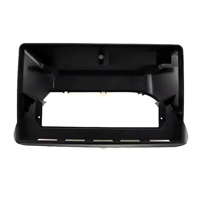 Black plastic component on a white background