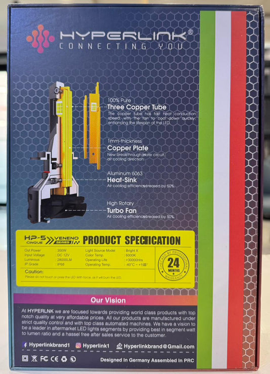 Hyperlink H7 300W LED Headlight